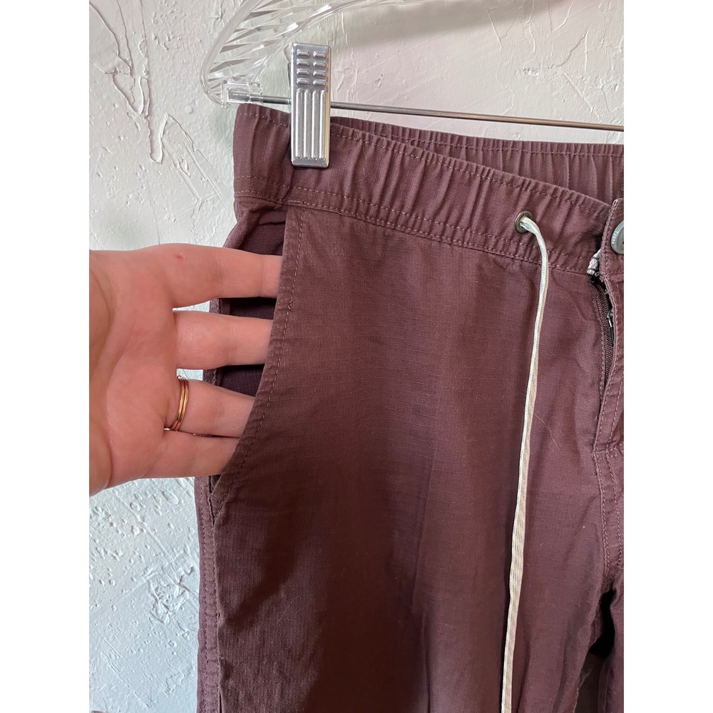 Vuori Ripstop Climber Pants Small Dark‎ Plum Purple Organic Cotton Stretch - Picture 3 of 7